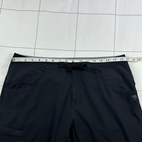 Mountain Hardwear Pants Womens 12 Black Convertible Nylon Hiking Gorpcore Camp - Picture 8 of 13